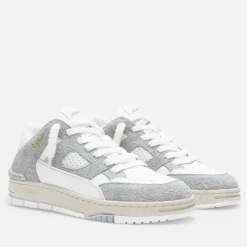 Trainers|Maison Kitsuné Axel Arigato Men's Area Lo Fluffy Leather Basket Trainers - UK 8