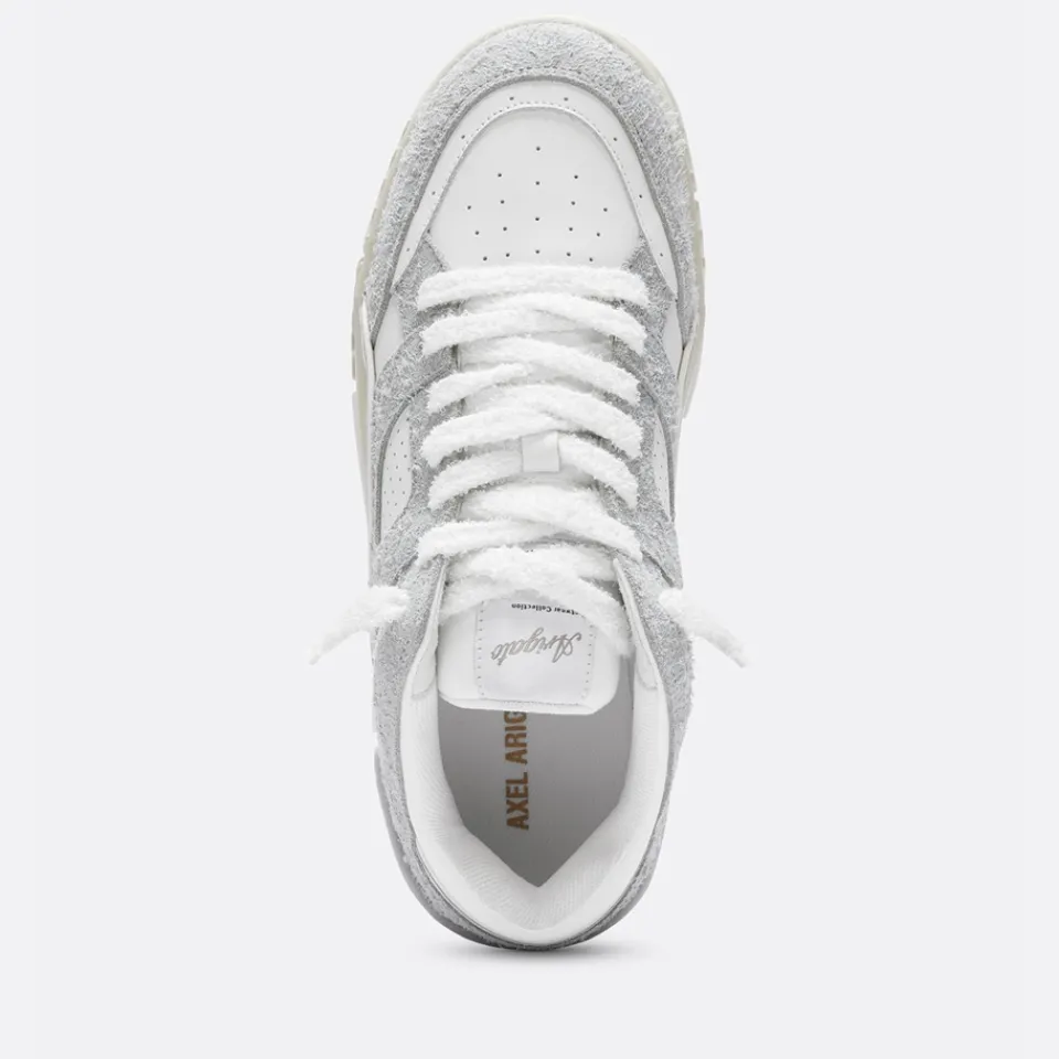Trainers|Maison Kitsuné Axel Arigato Men's Area Lo Fluffy Leather Basket Trainers - UK 8
