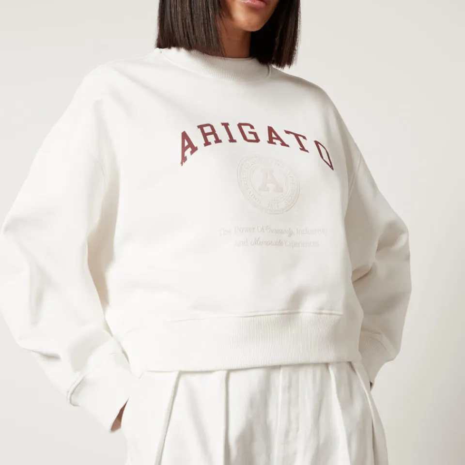 Loungewear|Sweatshirts|Anine Bing Axel Arigato University Cotton-Jersey Sweatshirt - XS