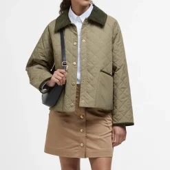 Jackets|Coats|AMI x Coggles Barbour Anise Quilted Shell Jacket - UK 16