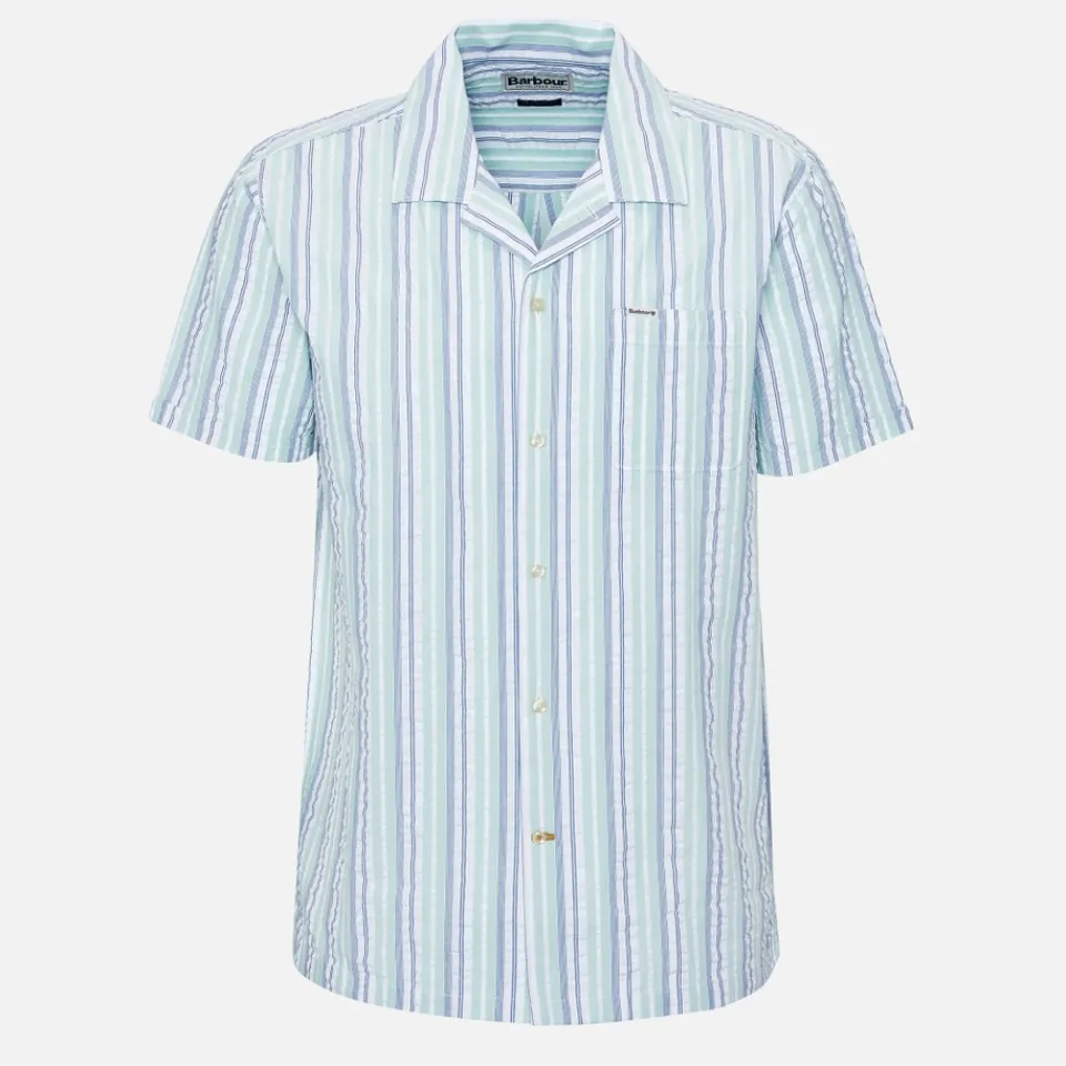 Shirts|Shirts|Dr. Martens Barbour Beechcroft Regular-Fit Striped Cotton-Seersucker Shirt - S