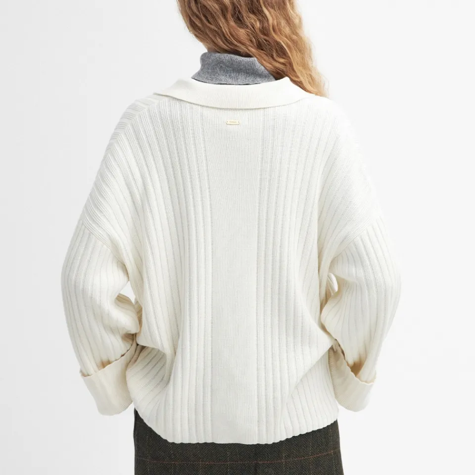 Knitwear|Ganni Barbour Claudette Cotton Knit Cardigan - UK 8