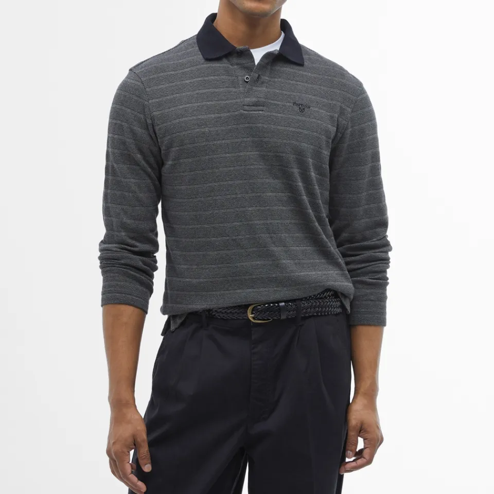 Polo Shirts|Dr. Martens Barbour Cleveland Long-Sleeved Cotton-Piqué Polo Shirt - S