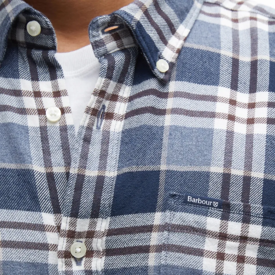 Shirts|Shirts|Polo Ralph Lauren Barbour Fallbay Tailored Fit Checked Brushed Cotton Shirt - L