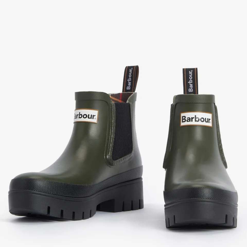 Boots|Barbour Halton Rubber Chelsea Wellies