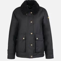 Jackets|Coats|Autry Barbour International Aprila Waxed-Cotton Jacket - UK 18