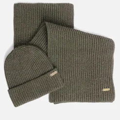 Hats|Dr. Martens Barbour International Estoril Ribbed-Knit Beanie And Scarf Set