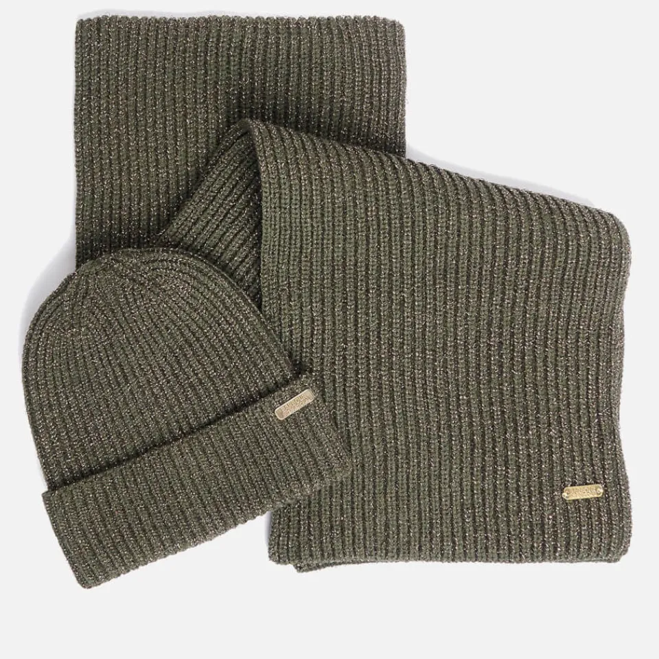 Hats|Dr. Martens Barbour International Estoril Ribbed-Knit Beanie And Scarf Set