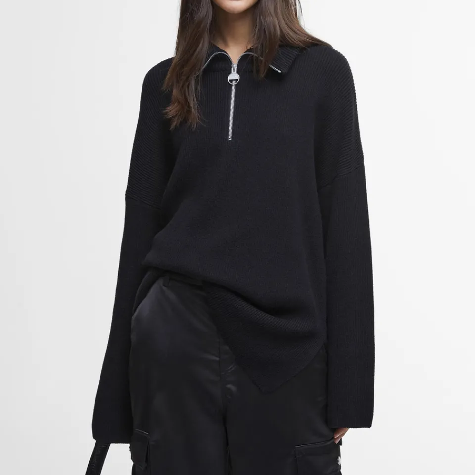 Loungewear|Knitwear|Rotate Sunday Barbour International Franchesca Cotton-Blend Knitted Jumper - UK 8
