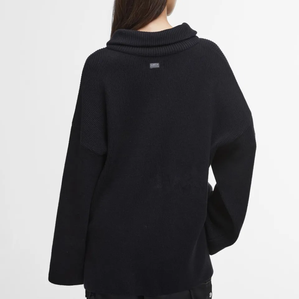 Loungewear|Knitwear|Rotate Sunday Barbour International Franchesca Cotton-Blend Knitted Jumper - UK 8
