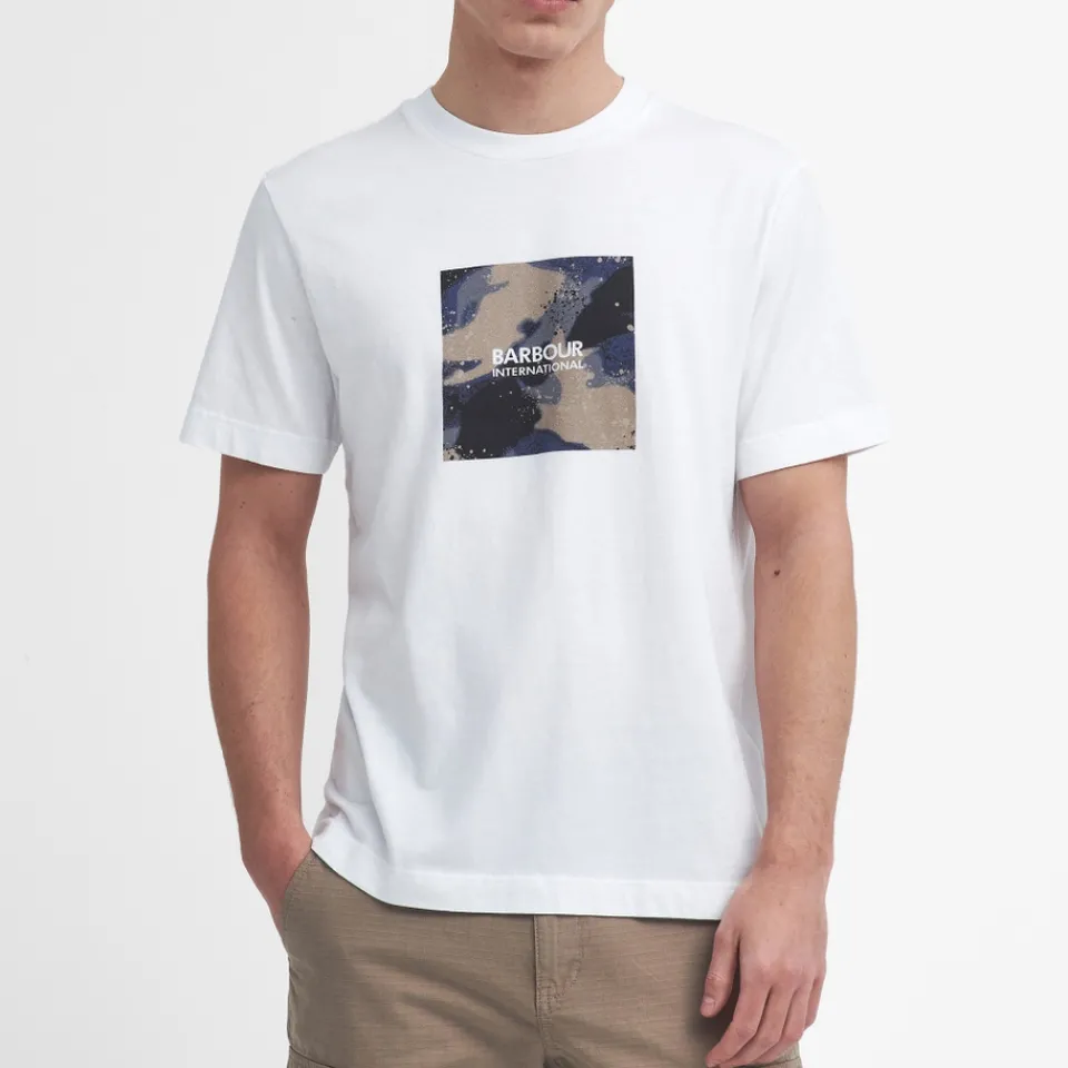 T-Shirts|T-Shirts|Barbour International Graphic Print Cotton-Jersey T-Shirt - S