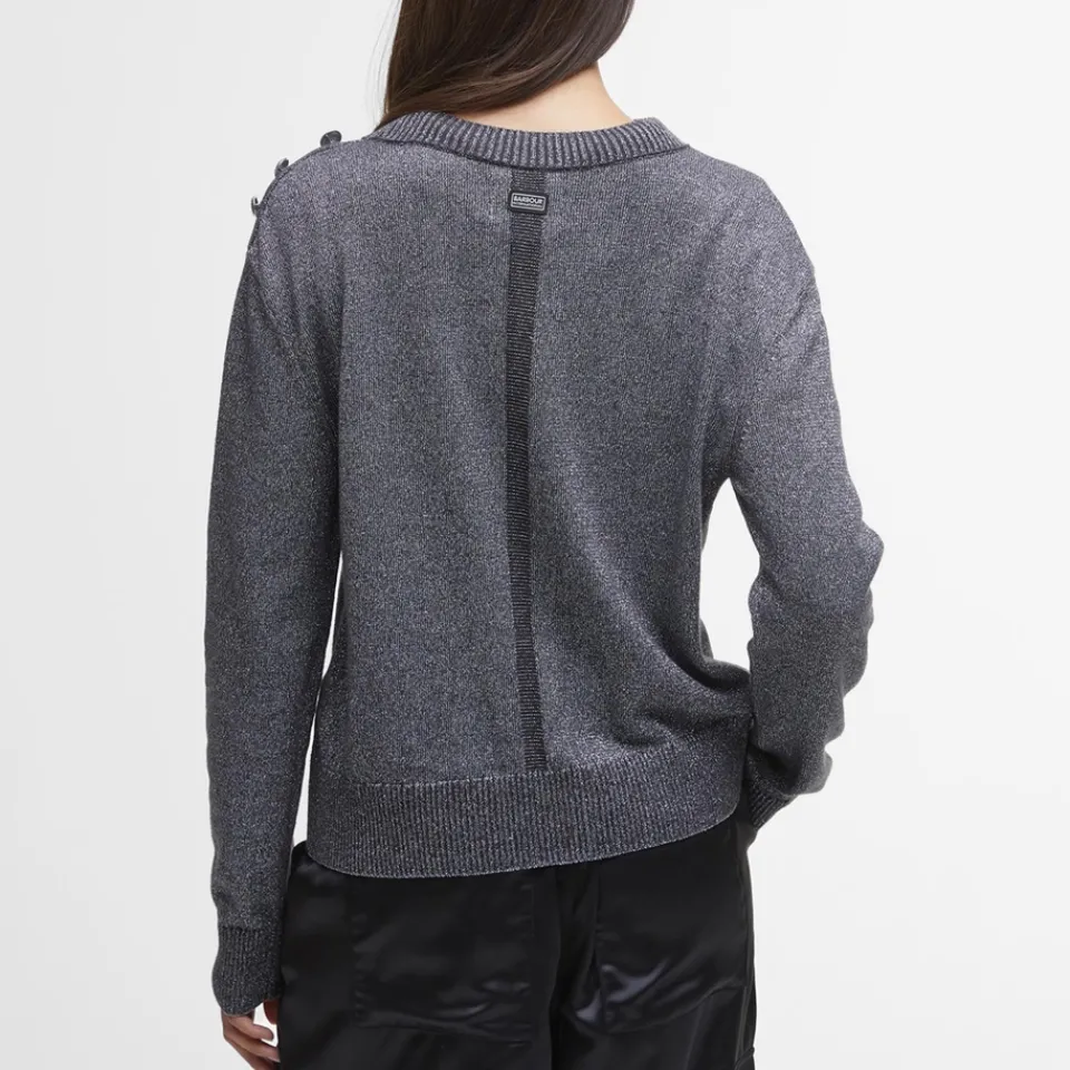 Loungewear|Knitwear|Dr. Martens Barbour International Jade Cotton-Blend Knitted Jumper - UK 8