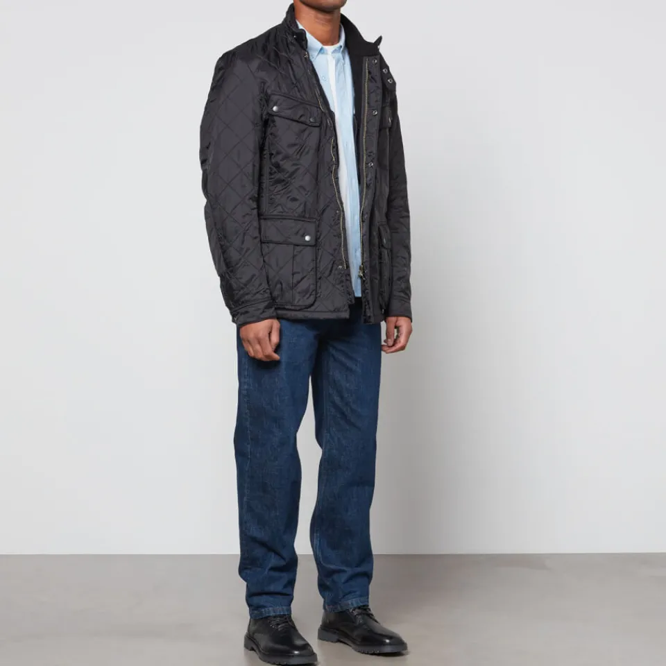 Jackets|Coats|Barbour International Men's Ariel Polarquilt Jacket - Black - S