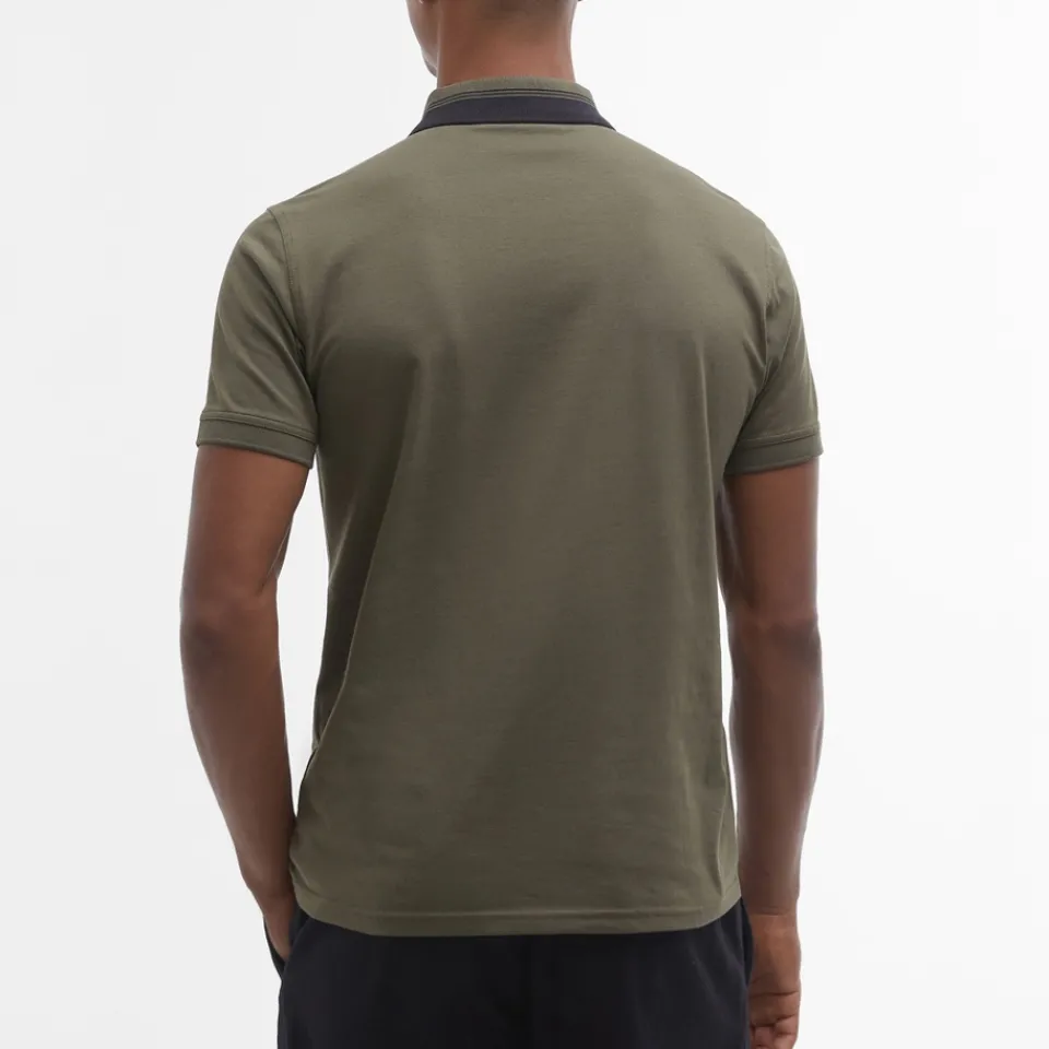 Polo Shirts|Axel Arigato Barbour International Orton Tipped Cotton-Jersey Polo Shirt - S