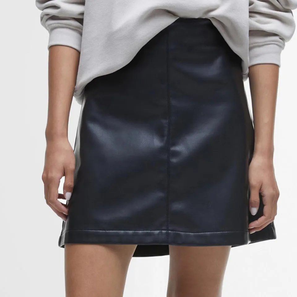 Skirts|Skirts|Cras Barbour International Peyton Faux Leather Mini Skirt - UK 14