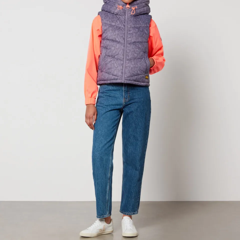 Jackets|Coats|Barbour International Snake-Print Halton Gilet - UK 10