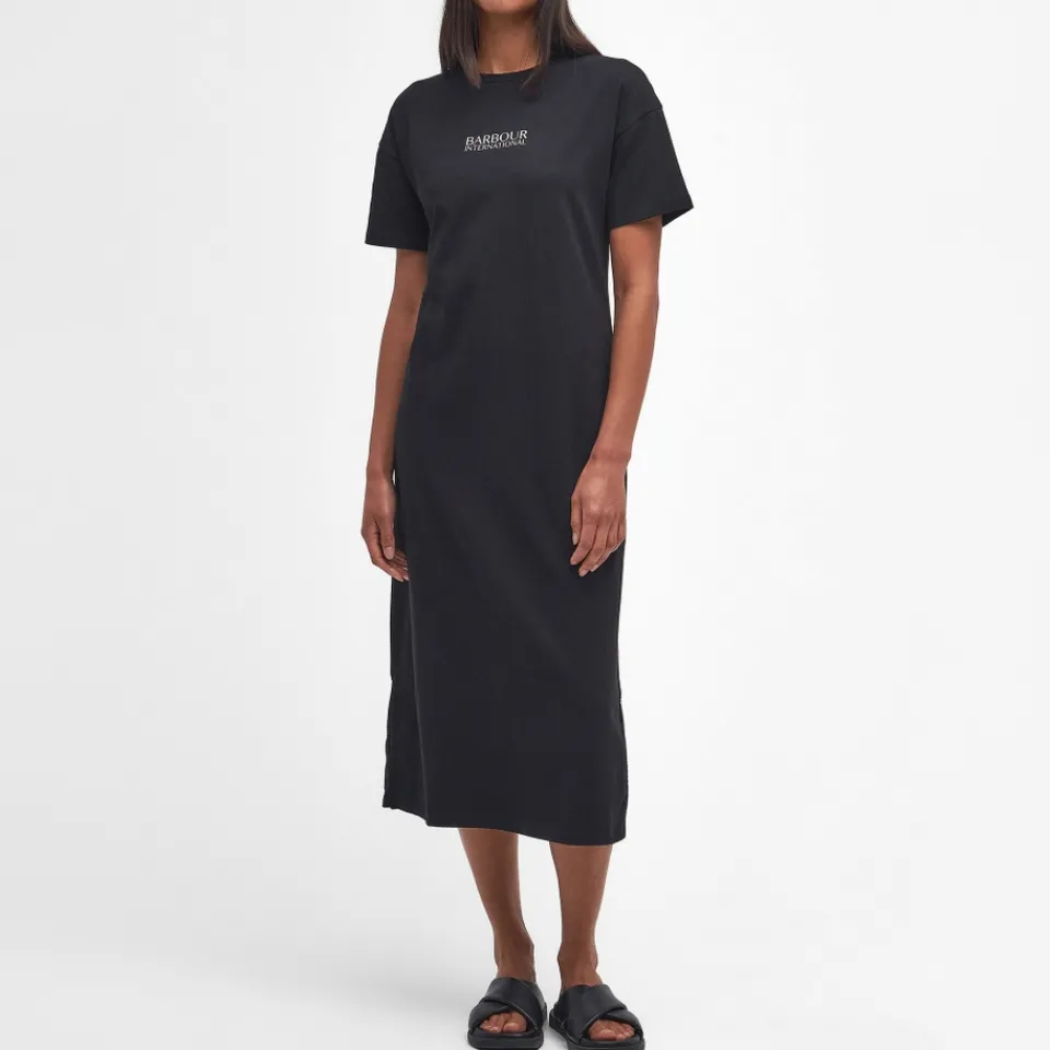 Dresses|Dresses|Puma Barbour International Sofia Cotton-Blend Jersey Midi Dress - UK 12