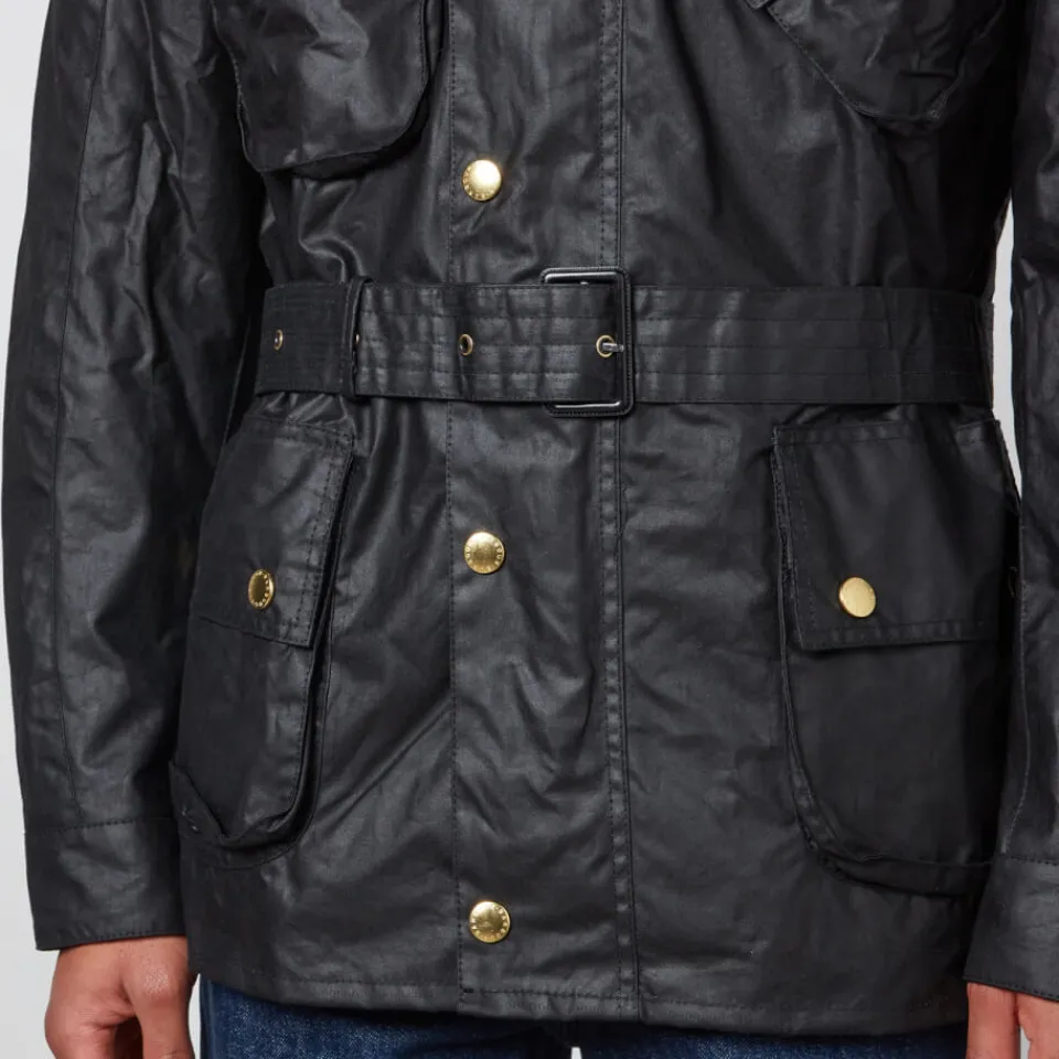 Jackets|Coats|Dr. Martens Barbour International Union Jack Waxed Cotton Jacket - M