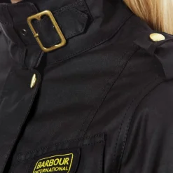 Jackets|Coats|Barbour International Waxed Cotton Jacket - UK 10