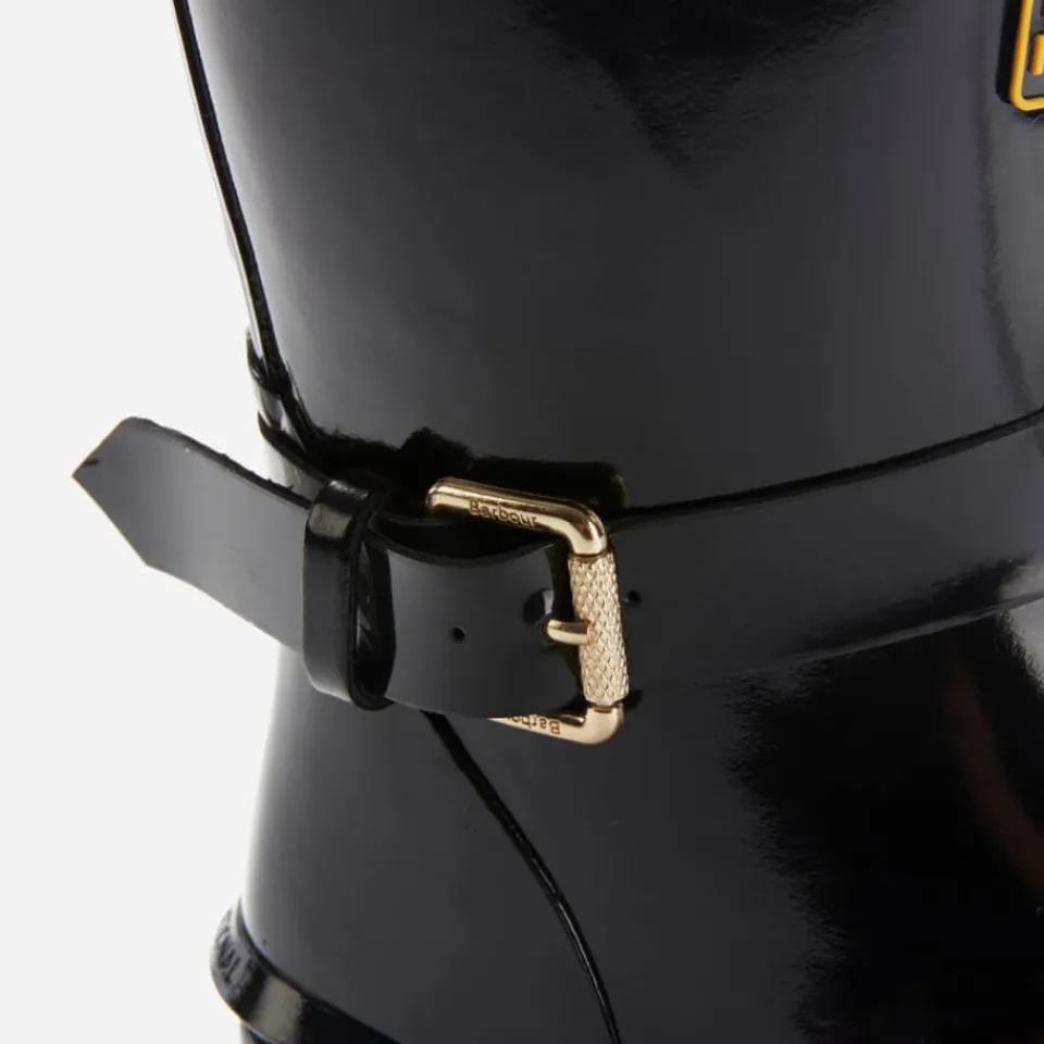 Boots|Dr. Martens Barbour International Women's Mugello Biker Wellies - Black - UK 3
