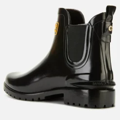 Boots|Dr. Martens Barbour International Women's Assen Chelsea Wellies - Black - UK 3