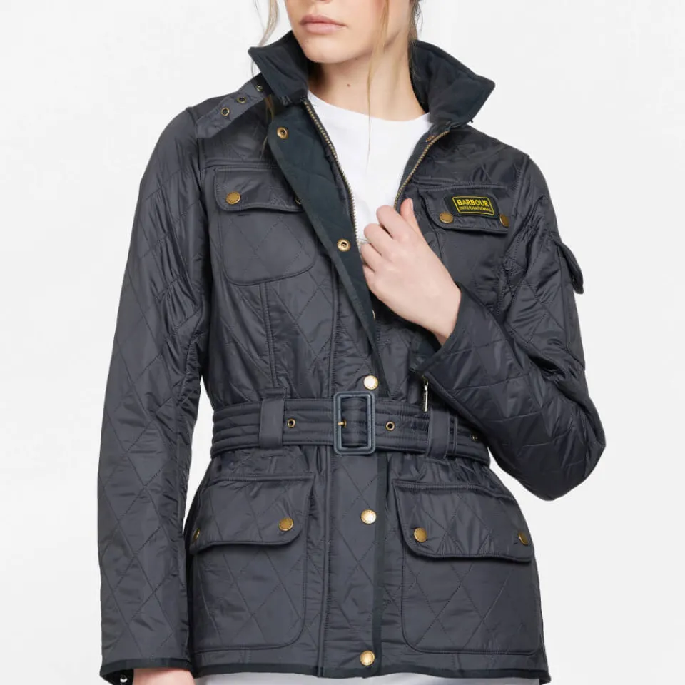 Jackets|Coats|Dr. Martens Barbour International Women's Polarquilt Jacket - Navy - UK 8