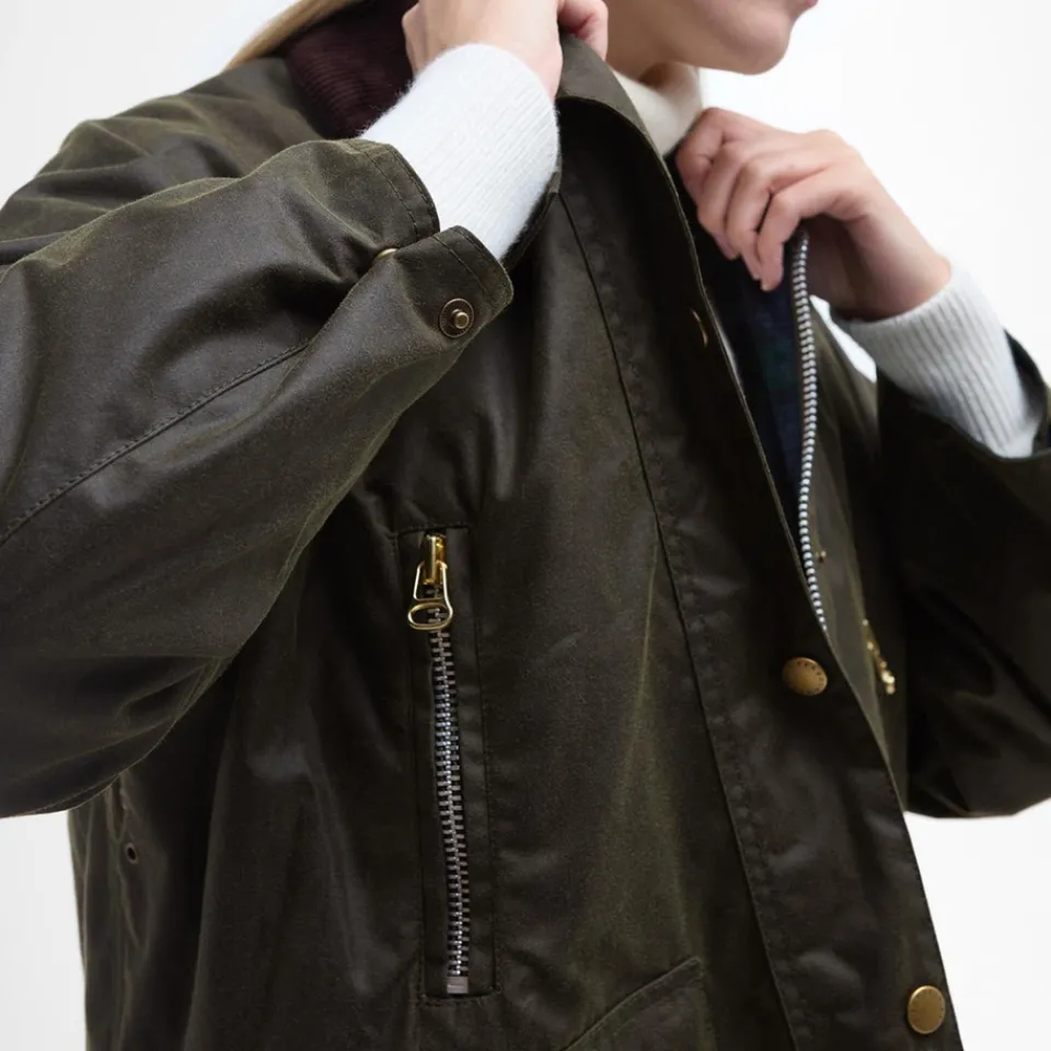 Jackets|Coats|Dr. Martens Barbour Lynne Waxed Cotton Jacket - UK 10