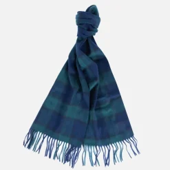 Scarves|Dr. Martens Barbour Men's Tartan Scarf and Gloves Gift Set - Navy Check