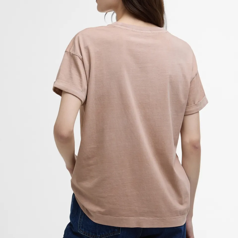 Loungewear|T-Shirts And Tops|Rotate Sunday Barbour Sandgate Cotton-Jersey T-Shirt - UK 12