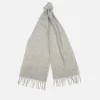 Scarves|Barbour Women's Lambswool Woven Scarf - Light Grey