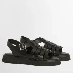 Sandals & Slides|Sandals|Ganni Barbour Women's Otterburn Leather Fisherman Sandals