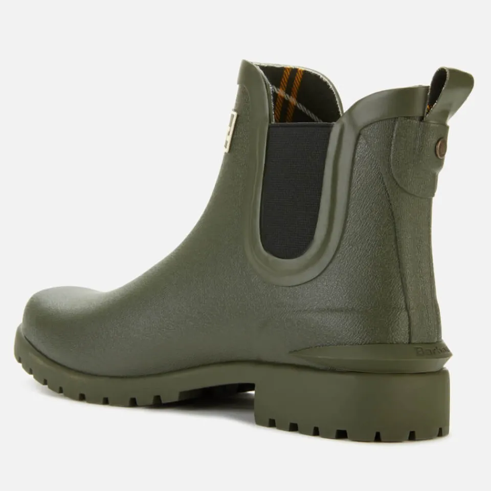 Boots|Hunter Barbour Women's Wilton Chelsea Wellies - Olive - UK 3