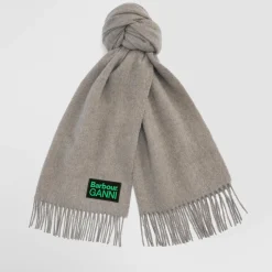 Scarves|Barbour x GANNI Wool Fringe Scarf