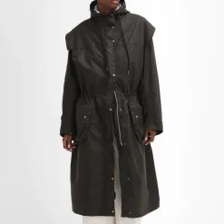Jackets|Coats|Ganni Barbour x The Edit by Alexa Chung Liam Waxed Cotton Jacket - UK 10
