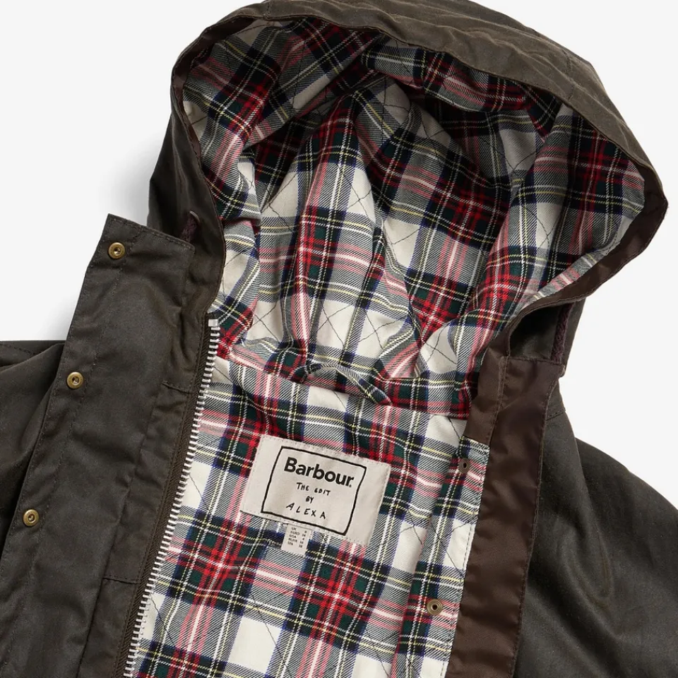 Jackets|Coats|Ganni Barbour x The Edit by Alexa Chung Liam Waxed Cotton Jacket - UK 10