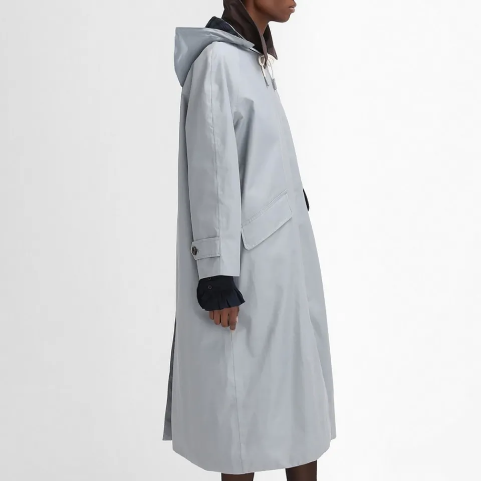 Jackets|Coats|Self-Portrait Barbour x The Edit by Alexa Chung Natalie Waxed Trench Coat - UK 12