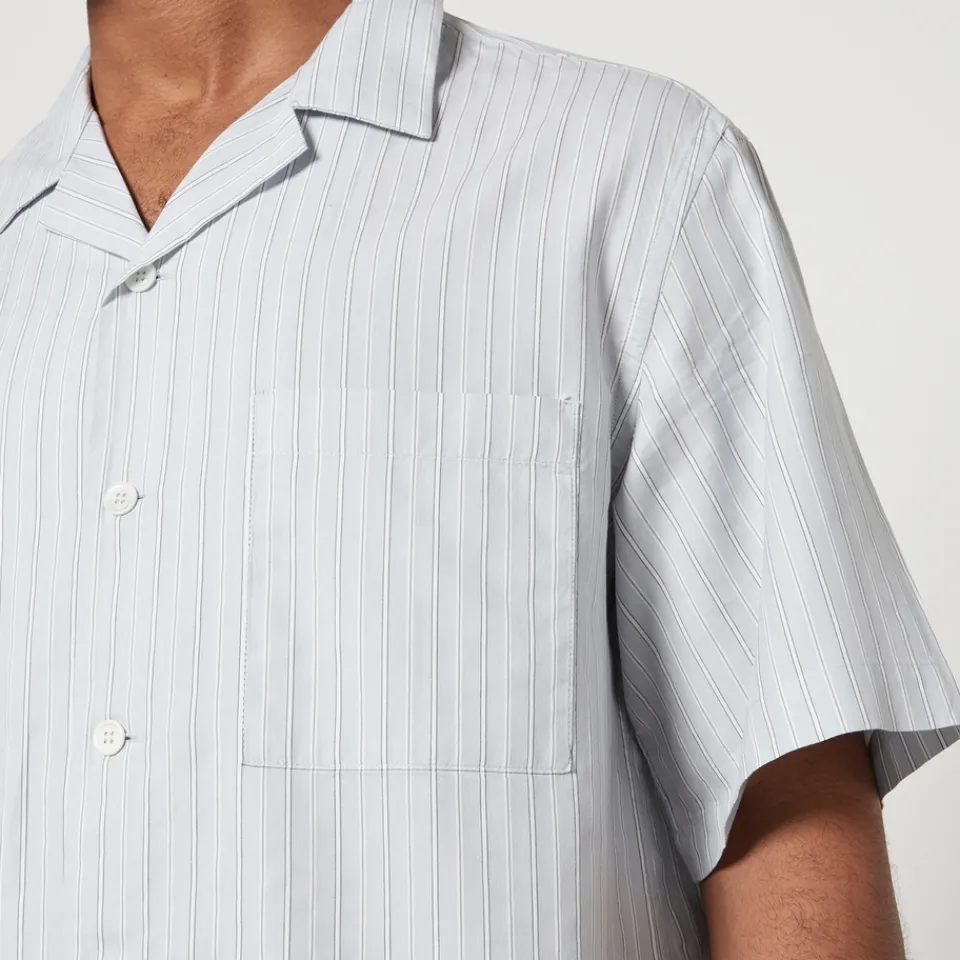 Shirts|Shirts|NN.07 Barena Venezia Solana Striped Cotton Shirt - IT 46/S