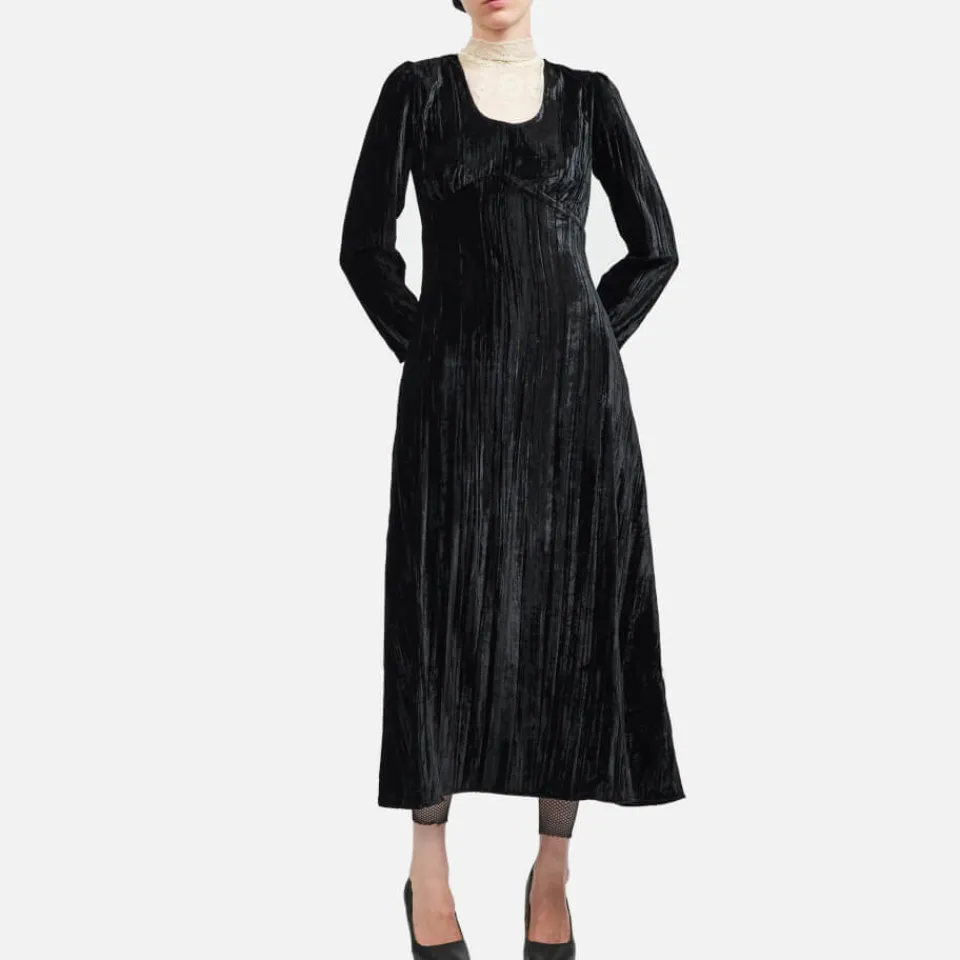 Dresses|Dresses|Dr. Martens Batsheva Kavita Shirred Velvet Dress - US 6/UK 10