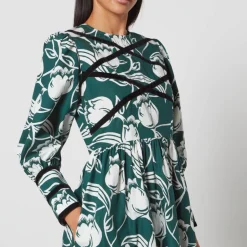 Dresses|Dresses|Batsheva Mini Clemmie Floral-Print Crepe Dress - US 4/UK 8