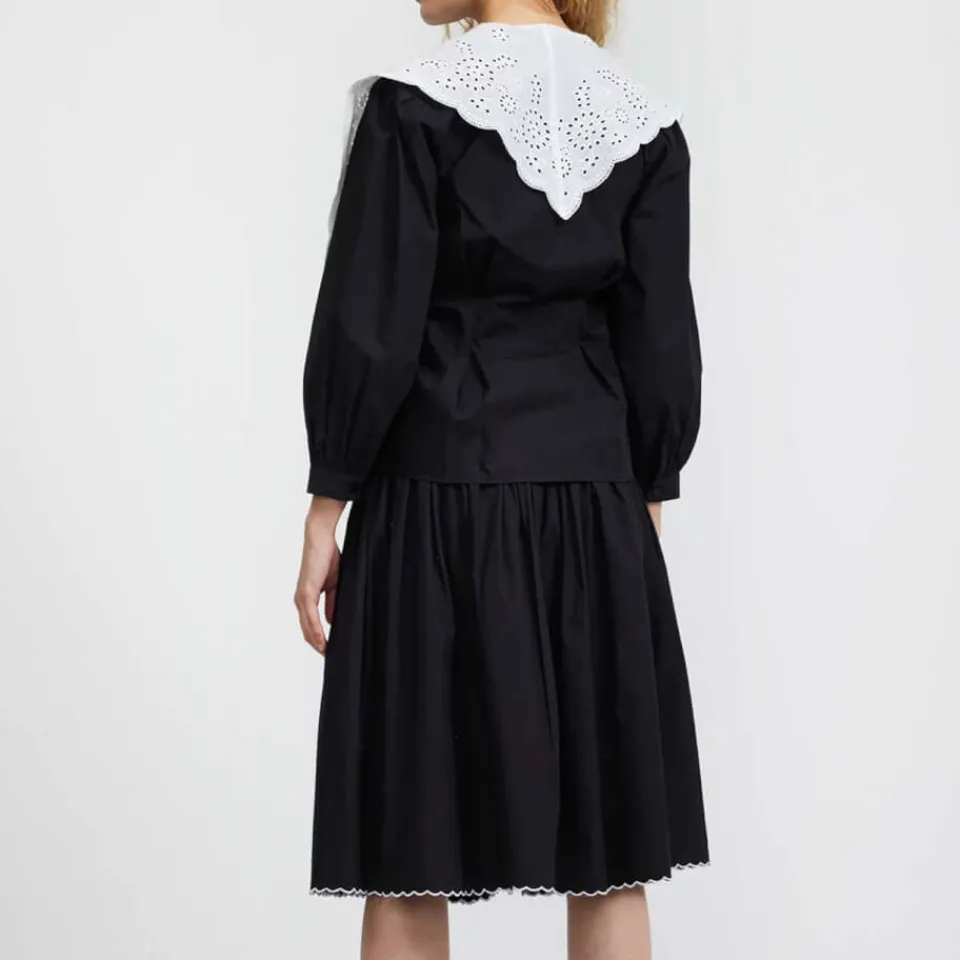 T-Shirts And Tops|Shirts And Blouses|Batsheva Sage Cotton Blouse - US 10/UK 14