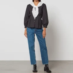 T-Shirts And Tops|Shirts And Blouses|Batsheva Sage Cotton Blouse - US 10/UK 14