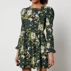 Dresses|Dresses|Cras Batsheva X Laura Ashley Prairie Floral-Print Cotton Mini Dress - US 8/UK 12