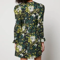 Dresses|Dresses|Cras Batsheva X Laura Ashley Prairie Floral-Print Cotton Mini Dress - US 8/UK 12