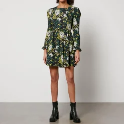 Dresses|Dresses|Cras Batsheva X Laura Ashley Prairie Floral-Print Cotton Mini Dress - US 8/UK 12