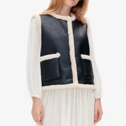 Jackets|Coats|Dr. Martens Baum Und Pferdgarten Bellis Faux Leather Waistcoat - EU 36/UK 8