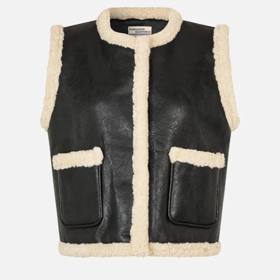Jackets|Coats|Dr. Martens Baum Und Pferdgarten Bellis Faux Leather Waistcoat - EU 36/UK 8