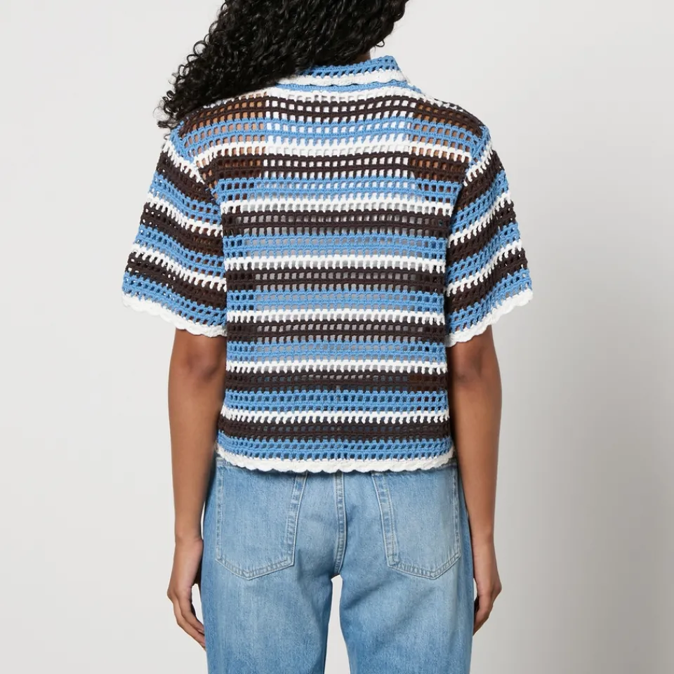 Knitwear|Dr. Martens Baum Und Pferdgarten Cayley Crocheted Cotton Cardigan - L