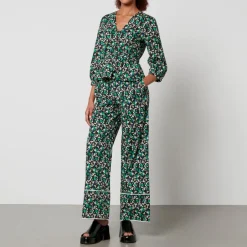 Trousers|Dr. Martens Baum und Pferdgarten Nala Floral-Print Cotton Trousers - EU 40/UK 12