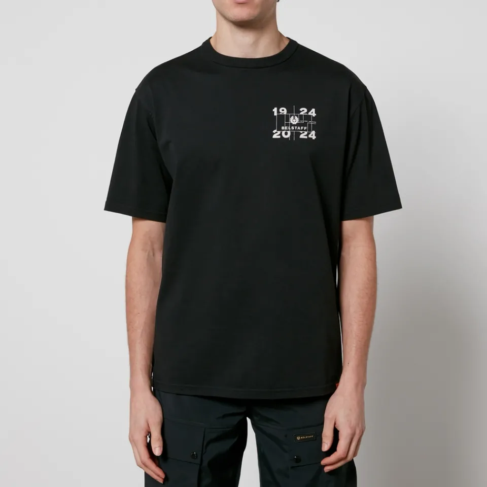 T-Shirts|T-Shirts|Belstaff Centenary Double Logo Cotton-Jersey T-Shirt - M