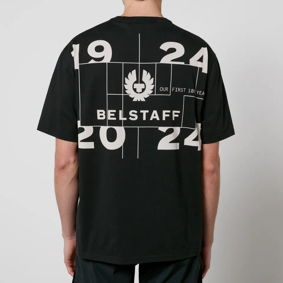 T-Shirts|T-Shirts|Belstaff Centenary Double Logo Cotton-Jersey T-Shirt - M